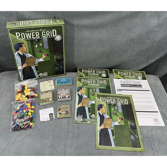 Power Grid Board Game Rio Grande Expansions France Italy Russia Japan UK Lot - Picture 3 of 15